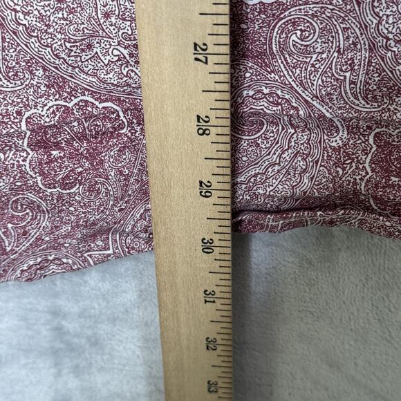 Rafter C Cowboy Collection Shirt Mens XL Red Paisley Pearl Snap Western Rodeo - Picture 8 of 12